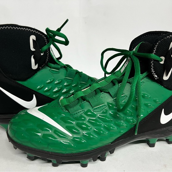 Lightly Used Nike Men's SIZE 8.5 Force Savage Varsity 2 Green Football Cleats - Picture 3 of 8